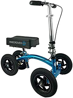 KneeRover QUAD Jr All Terrain Knee Scooter in Metallic Blue