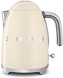 Smeg KLF01CRUS 50's Retro Style Aesthetic Electric Kettle, Cream