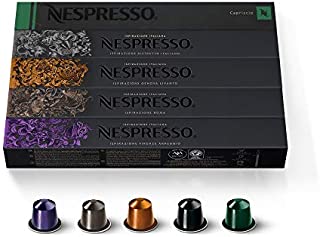 Nespresso Capsules OriginalLine, Ispirazione Variety Pack, Medium & Dark Roast Espresso Coffee, 50 Count Espresso Coffee Pods, Brews 1.35 Ounce