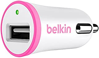 Belkin F8J054btPNK Boost Up Car Charger, Pink (2.4 Amp / 12 Watt)