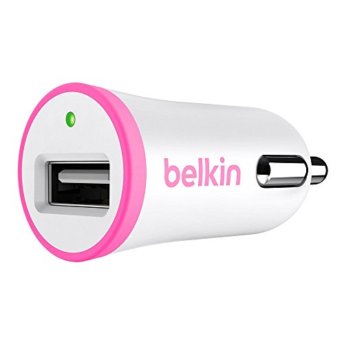 Belkin F8J054btPNK Boost Up Car Charger, Pink (2.4 Amp / 12 Watt)