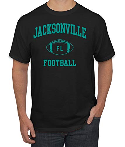 City of Jacksonville Jax American Football Fantasy Fan | Mens Sports Graphic T-Shirt, Black, 4XL