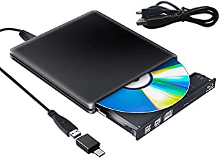 External Blu Ray DVD Drive 3D,Bluray Disc USB 3.0 Burner Reader Slim BD CD DVD RW ROM Writer Player for iMac PC Laptop MacOS Windows 7 8 10 XP