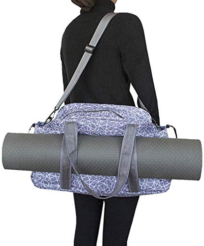 Fnoko Yoga Mat Tote Storage Bag Pilates Clothing and Gym Accessories Carrier Large Capacity