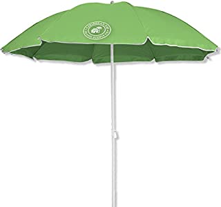 Caribbean Joe CJ-UV72GRN 6' beach umbrella, UV protection, with color matching carry case, Green