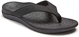 Vionic Unisex Wave Toe-Post Sandal - Flip-Flop with Concealed Orthotic Arch Support Black/Black Men's 9 Medium US/Women's 10 Medium US