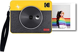 Kodak Mini Shot 3 Retro 2-in-1 Portable Wireless Instant Camera & Photo Printer, Compatible with iOS, Android & Bluetooth, Real Photo HD (3x3) 4Pass Technology & Laminated Finish  Yellow