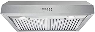 Cosmo UC30 30 in. Under Cabinet Range Hood Ductless Convertible Duct, Kitchen Over Stove Vent, 3-Speed Fan, Permanent Filters, LED Lights in Stainless Steel