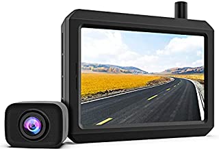 720P HD Wireless Backup Camera, Support 2 Cameras with Digital Wireless Signal, Waterproof Rear View Camera, 5 TFT-LCD HD Monitor Ideal for SUV / Van / Trucks / Mini RV / Pickup ( K7 Pro)