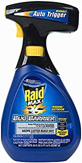 Raid Max Bug Barrier and Killer Spray, Prevents Listed bugs for up to 12 months, 30 Oz