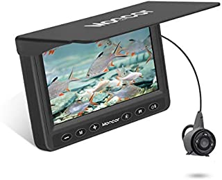 MOOCOR Underwater Fishing Camera, Portable Fish Finder Camera HD 1000 TVL Infrared LED Waterproof Camera with 4.3 Inch LCD Monitor for Ice Lake Sea Boat Kayak Fishing