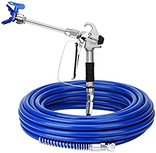 FUNTECK Airless Spray Gun and Hose Kit with 8 Extension Pole, Including Tip Guard and 517 Tip, 3600 PSI