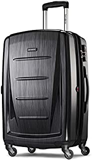 Samsonite Winfield 2 Hardside Expandable Luggage with Spinner Wheels, Brushed Anthracite, Checked-Large 28-Inch