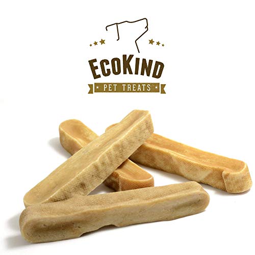 EcoKind Yak Cheese Dog Chews | 1 lb. Bag | Healthy Dog Treats, Odorless Dog Chews, Rawhide Free, Long Lasting Dog Bones for Aggressive Chewers, Indoors & Outdoor Use, Made in The Himalayans