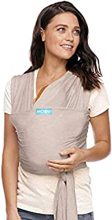 Moby Wrap Baby Carrier | Element | Baby Wrap Carrier for Newborns & Infants | #1 Baby Wrap | Baby Gift | Keeps Baby Safe & Secure | Adjustable for All Body Types | Perfect for Mom & Dad | Taupe