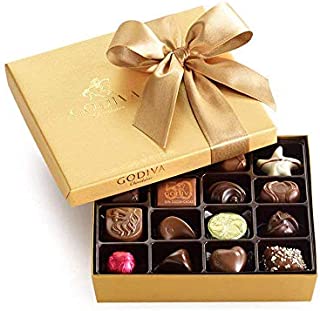 Godiva Chocolatier Classic Gold Ballotin Chocolate, Perfect Hostess Gift, Gifts for Her, Mothers Day Gift, Chocolate Lovers, 19 Count