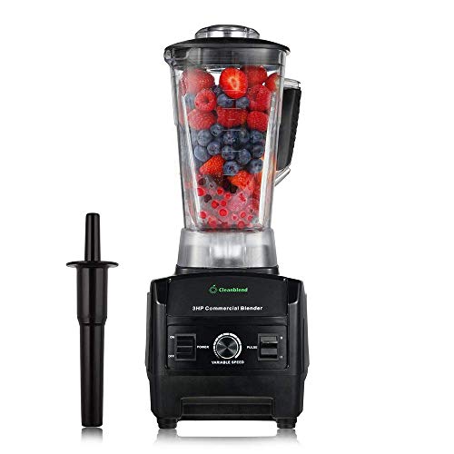 Cleanblend Commercial Blender - 64 Oz Countertop Blender 1800 Watt Base - High Performance Ice Crusher - Large Smoothie Blender, Food Processor Frozen Fruit or Hot Soups