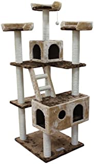 Kitty Mansions Beverly Hills Cat Tree, Brown/Beige