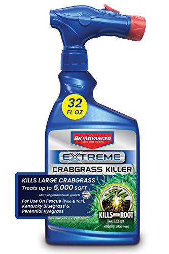 BIOADVANCED 704119A Extreme Crabgrass Herbicide Weed Killer, 32-Ounce, Ready-to-Spray