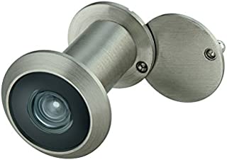 TOGU TG2614YG-SN Brass UL Listed 220-degree Door Viewer with Heavy Duty Privacy Cover for 1-3/8