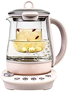 WHLMYH Kettle, 1.5L Intelligent Tea Kettle Glass Pot, Kettle, Quick Boil, Auto Shut Off and Boil Dry Protection