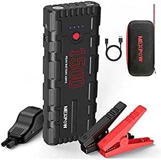 NEXPOW Car Battery Starter, 1500A Peak 21800mAh 12V Portable Auto Car Battery Charger Jump Starter Battery Pack with USB Quick Charge 3.0, Type-C (Up to 6.5L Gas or 4L Diesel Engine)