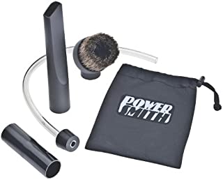 PowerSmith PAAC302 Ash Vacuum Deep Cleaning Kit with Crevice Tool, Brush Nozzle, Pellet Stove Hose, Adapter, and Storage Bag,Black