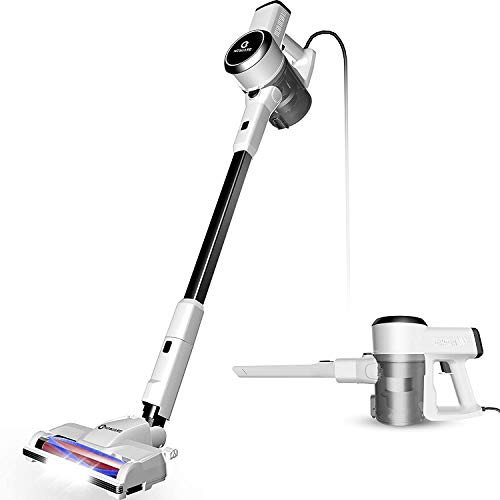 Vacuum Cleaner, 18Kpa Super Suction Vacuum Cleaner, 4 in 1 Corded Stick Vacuum, Easy Empty Dust Cup, Lightweight& Versatile, Handheld Vacuum with Upgraded LED Motorized Brush for Carpet&Hardwood(S182)