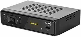 ViewTV ATSC Digital Converter Box for TV, HDMI Cable Recording PVR Function Output USB LED Timer Display AT-263