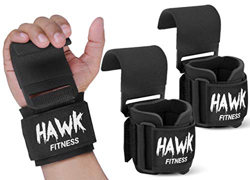 Weight Lifting Hooks Grips with Wrist Wraps & Straps Powerlifting Weightlifting Gloves Grip & Wrist Support for Deadlifts & Everyday Gym Workout