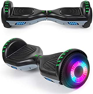 SISIGAD Hoverboard 6.5 Self Balancing Scooter with Colorful LED Wheels Lights Two-Wheels self Balancing Hoverboard Dual Motors Hover Board