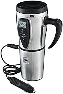 Heated Smart Travel Mug with Temperature Control - 16 ounce- 12V - Stainless Steel