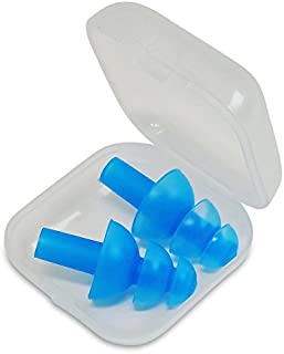 Hearing Protection Noise Cancelling Earplugs By KM Brands - Reusable Sound Blocking Earbuds Made Of Soft Hypoallergenic Silicone - Ideal For Sleeping, Studying & Music Concerts - Storage Case Included