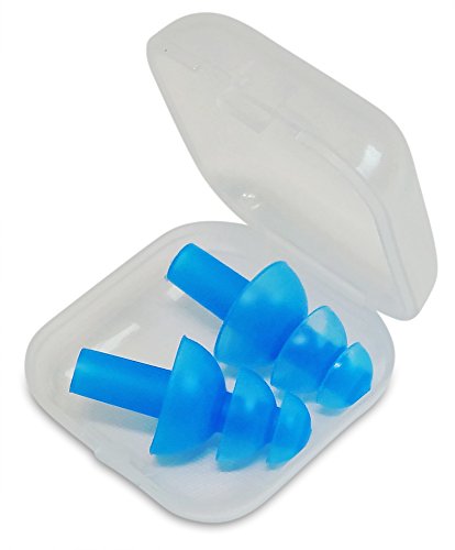 Hearing Protection Noise Cancelling Earplugs By KM Brands - Reusable Sound Blocking Earbuds Made Of Soft Hypoallergenic Silicone - Ideal For Sleeping, Studying & Music Concerts - Storage Case Included