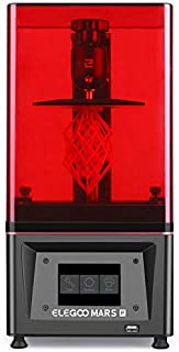 ELEGOO Mars Pro MSLA 3D Printer UV Photocuring LCD 3D Printer with Matrix UV LED Light Source, Built-in Activated Carbon,Off-Line Print 4.53in(L) x 2.56in(W) x 5.9in(H) Printing Size