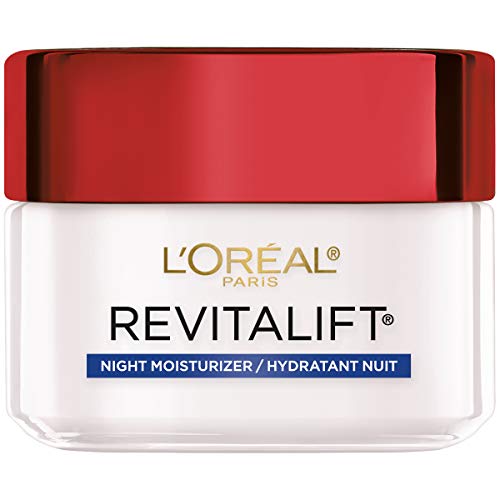 L'Oreal Paris Skincare Revitalift Anti-Aging Night Cream, Face Moisturizer with Pro-Retinol and Centella Asiatica, Paraben Free, Non-Comedogenic, Suitable for Sensitive Skin, 1.7 oz.