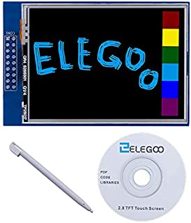 ELEGOO UNO R3 2.8 Inches TFT Touch Screen with SD Card Socket w/All Technical Data in CD for Arduino UNO R3