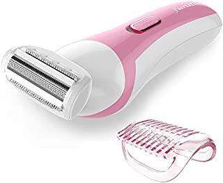 Electric Razor for Women, Funstant Safety Hair Trimmer for Dry Use, Cordless Battery-Operated Personal Shaver with Floating Foil for Lady Girl, Leg Arm Armpit Back Underarm