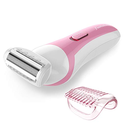 Electric Razor for Women, Funstant Safety Hair Trimmer for Dry Use, Cordless Battery-Operated Personal Shaver with Floating Foil for Lady Girl, Leg Arm Armpit Back Underarm