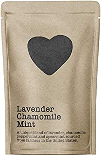 Lavender Chamomile Mint, 15-20 Servings, Eco-Conscious Zip Pouch, Caffeine Free, Pure Loose Leaf Tea Grown in America