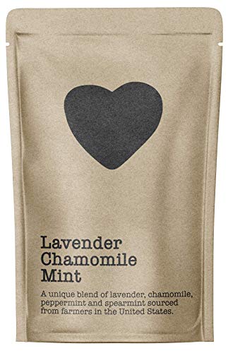 Lavender Chamomile Mint, 15-20 Servings, Eco-Conscious Zip Pouch, Caffeine Free, Pure Loose Leaf Tea Grown in America