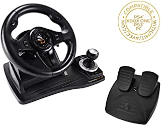 Superdrive - Racing steering wheel GS500 with gear lever, pedal and vibrations for PS4, Xbox One, PC, PS3