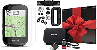 Garmin Edge 530 Sensor Bundle Gift Box | with Speed/Cadence, Chest HRM, Silicone Case, Screen Protectors, Hard Case & Car/Wall Adapters | Navigation, Mounts | Bike Computer (Black)