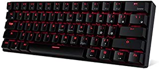 RK ROYAL KLUDGE RK61 Wireless 60% Mechanical Gaming Keyboard, Ultra-Compact Bluetooth Mechanical Keyboard with 10 Hours Battery Life and Tactile Brown Switches, Compatible for Multi-Device Connection