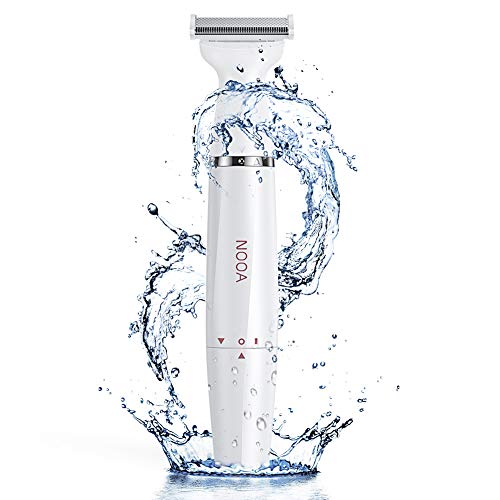 NOOA Cordless Rechargeable Hair Trimmer, Waterproof Electric Razor for Women, Painless Wet and Dry Womens Shaver Bikini Trimmer for Legs Underarms