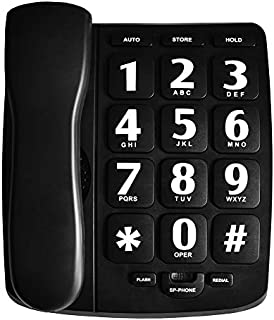 HePesTer P-02 Amplified Large Button Corded Phone for Senior