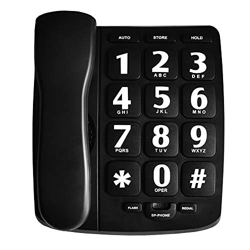 HePesTer P-02 Amplified Large Button Corded Phone for Senior