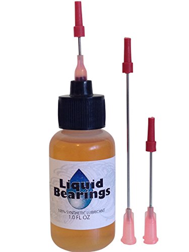 Liquid Bearings with Extra-Long 3  needle tip, the superior 100%-synthetic oil for Grandfather clocks or any clocks, frees sticky or rusty mechanisms, never becomes gummy!