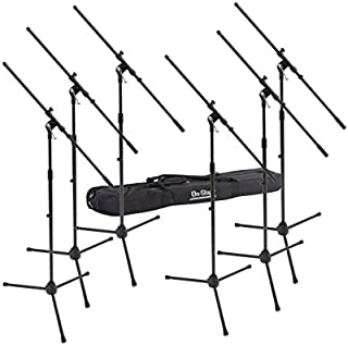 On-Stage MSP7706 Euroboom Microphone Stands with Travel Bag, 6 Pack