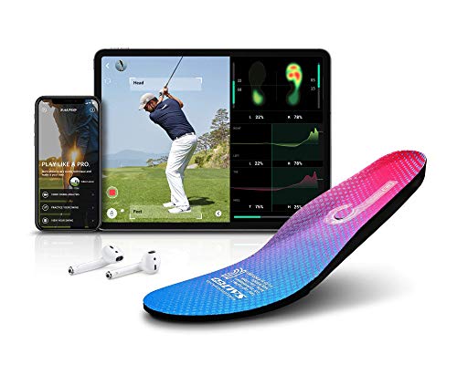 Salted Smart Insoles - Golf & Fitness Activities | Smart Fitness | Analyzes Golf Swing Posture Through Balance and Foot Pressure, Compatible Apps for Android/iOS, IoT Wearable Device, IP68 Waterproof